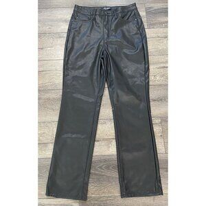 Judy Blue Faux Leather Pants Straight Leg Black Size 9 29